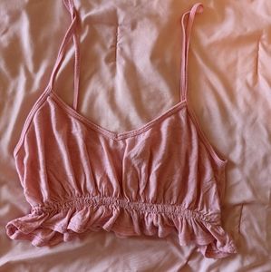 Sexy cute pink crop top